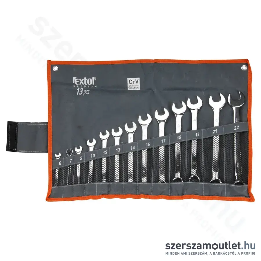 EXTOL Csillag-villáskulcs készlet 13 részes (6-22mm)