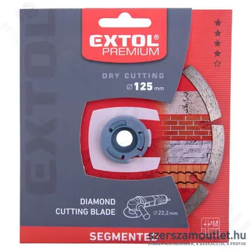 EXTOL Gyémánttárcsa szegmenses 125mm