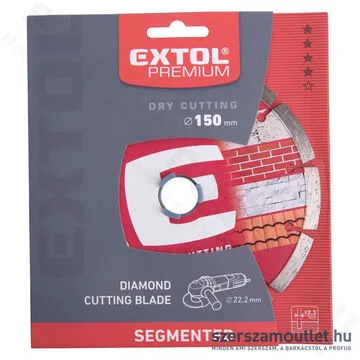 EXTOL Gyémánttárcsa szegmenses 150mm