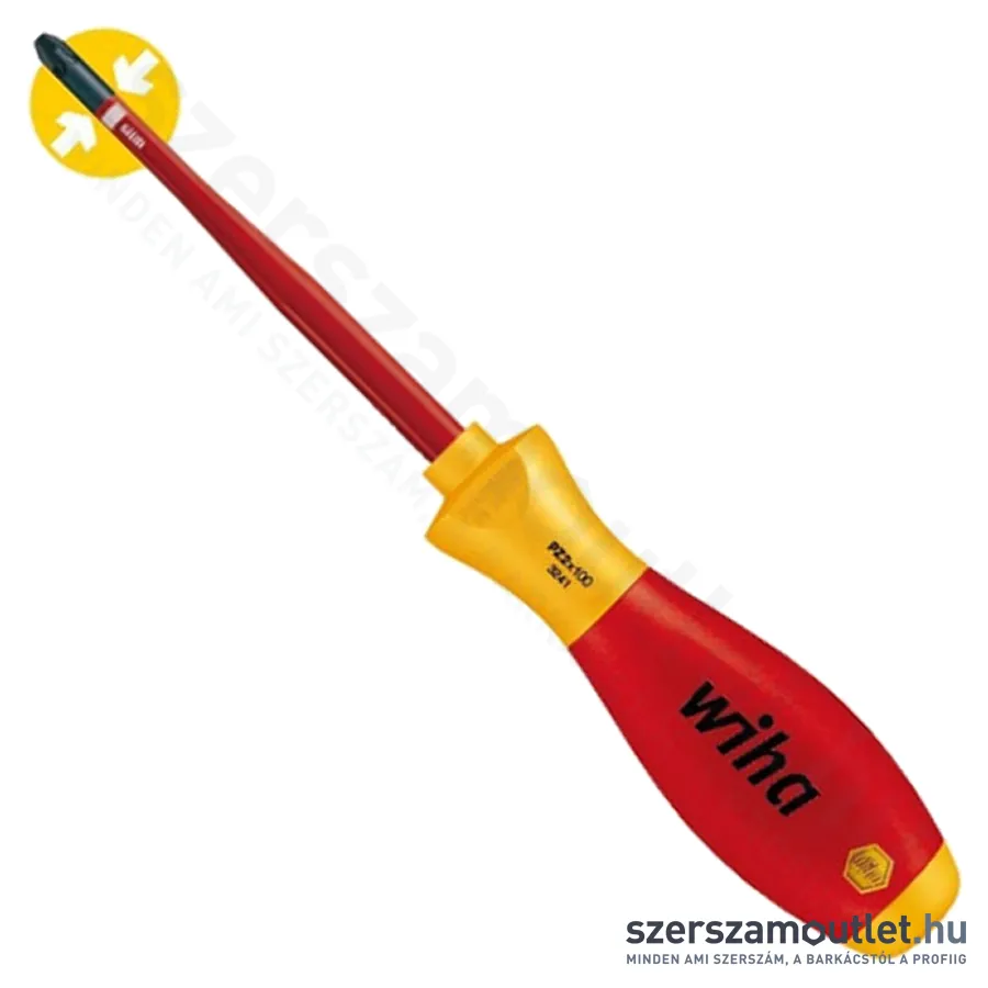 WIHA SoftFinish Electric slimFix VDE Xeno csavarhúzó SL/PZ2x100mm (3281/No.36330)