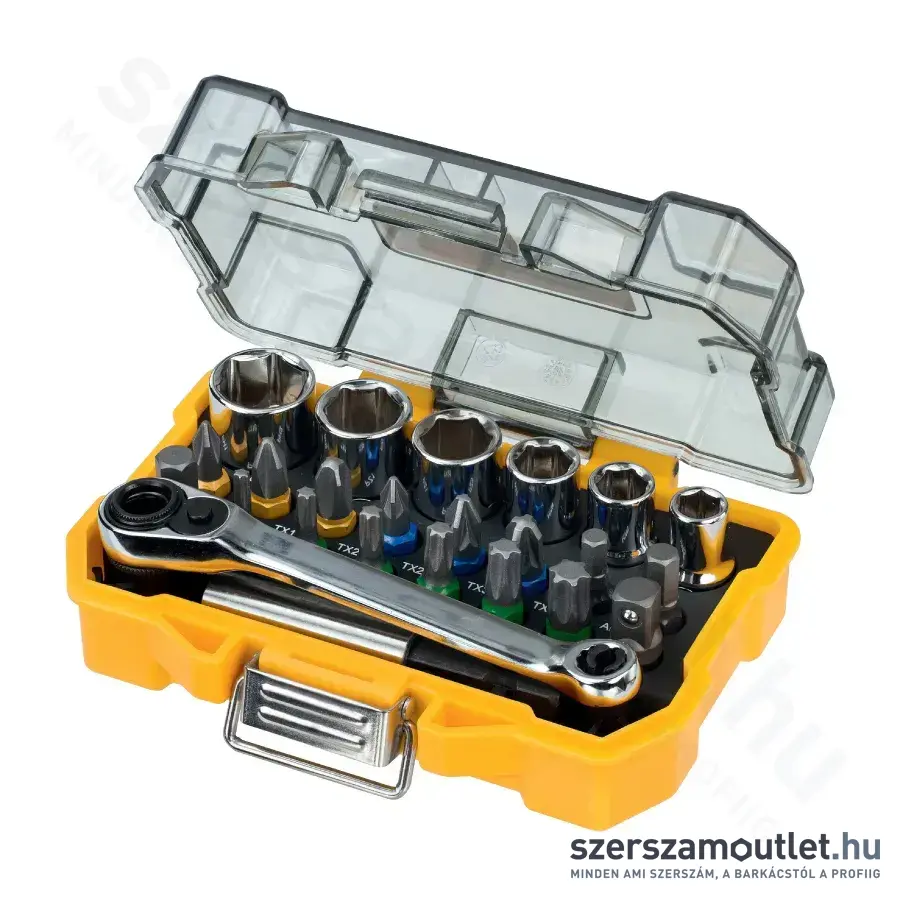 DEWALT DT71516-QZ Dugókulcs -és bitkészlet 24db-os