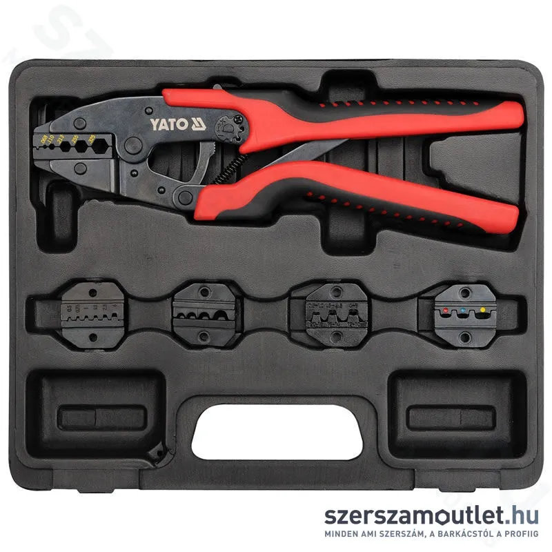 YATO Krimpelő fogó készlet 6 részes 1,5-10mm2 (YT-2245)