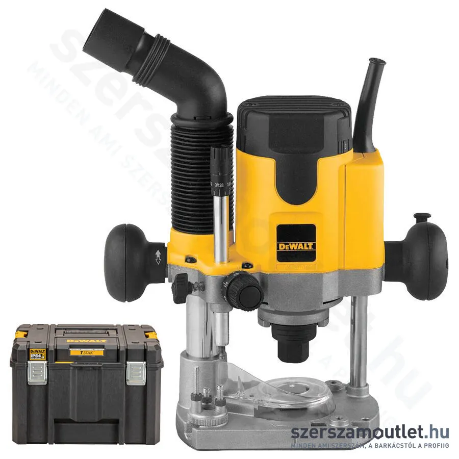 DEWALT DW621KT Elektromos felsőmaró TSTAK kofferben (1100W; 8mm)