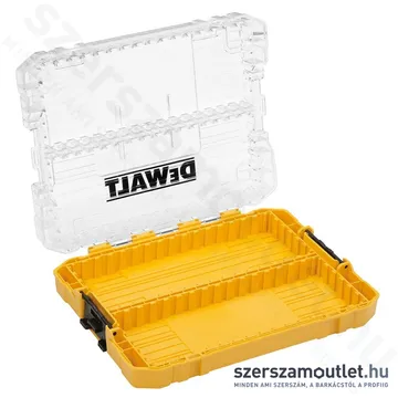 DEWALT Közepes TOUGHCASE tároló (üres) bittartóval, elválasztóval és 1db tárolóhellyel (DT70802-QZ)