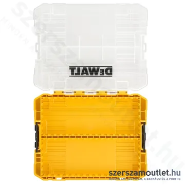 DEWALT Közepes TOUGHCASE tároló (üres) bittartóval, elválasztóval és 1db tárolóhellyel (DT70802-QZ)