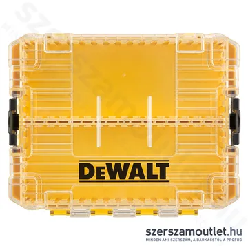 DEWALT Közepes TOUGHCASE tároló (üres) bittartóval, elválasztóval és 1db tárolóhellyel (DT70802-QZ)
