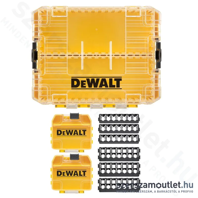 DEWALT Közepes TOUGHCASE tároló (üres) bittartóval és 2db tárolóhellyel (DT70803-QZ)