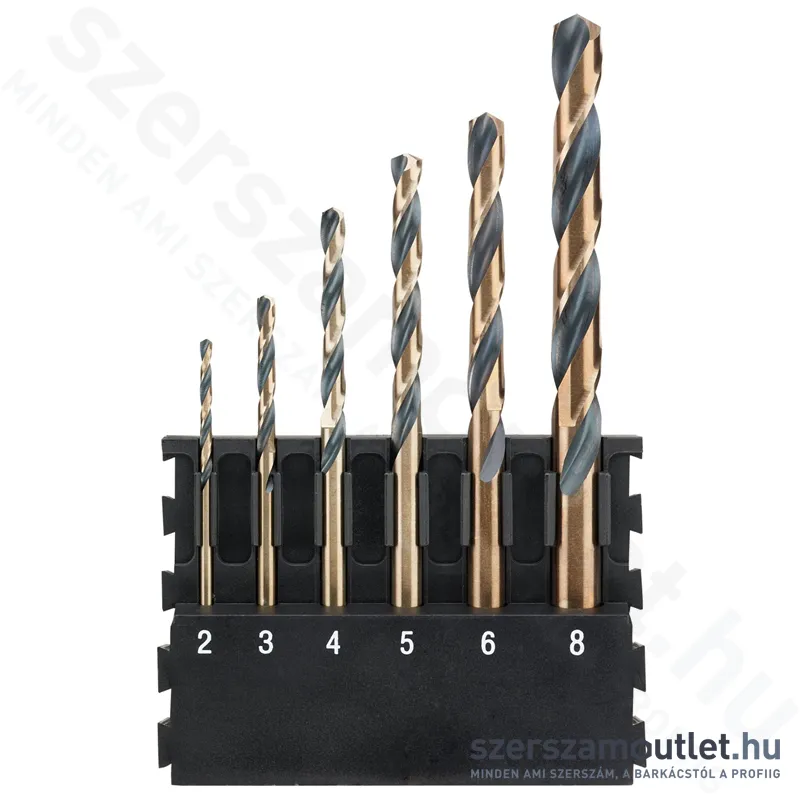 DEWALT TOUGHCASE Fémfúró készlet 6 részes (2-8mm) (DT70828-QZ)