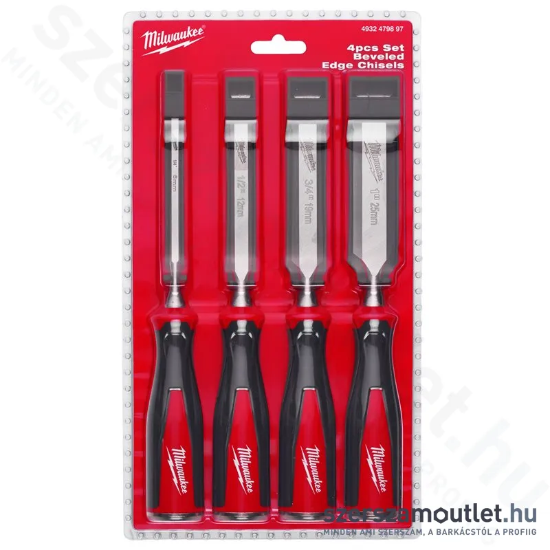 MILWAUKEE Asztalos favéső készlet 4 részes, üthető (6-25mm) (4932479897)