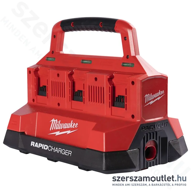 MILWAUKEE M18 PC6 Multizónás akkutöltő, PACKOUT kompatibilis (4932480162)