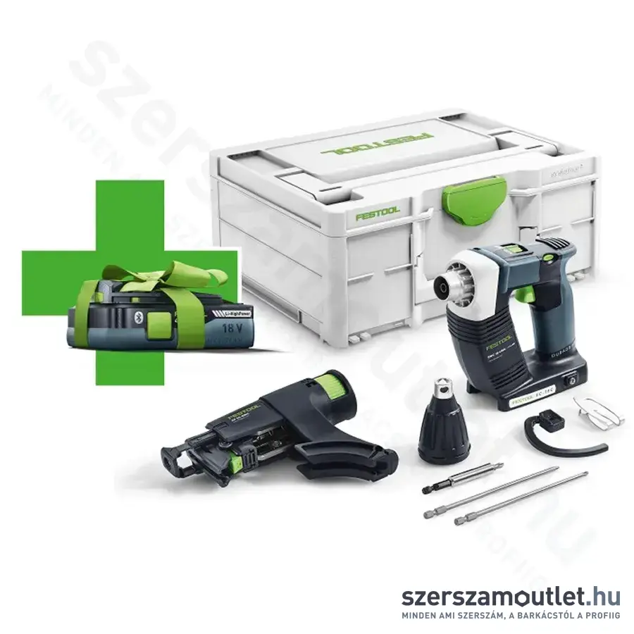 FESTOOL DWC 18-4500- Basic Akkus gipszkarton csavarbehajtó (AJÁNDÉK AKKUVAL)