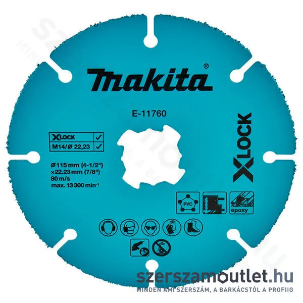 MAKITA X-LOCK szegmenses karbidszemes vágókorong 115mm (E-11760)