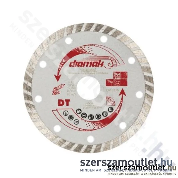 MAKITA Diamak Turbo gyémánttárcsa 10db-os 125mm (D-62197)