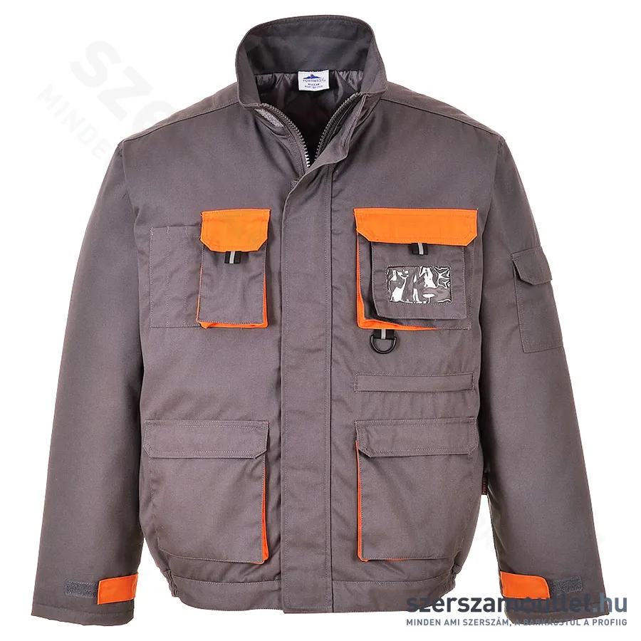 PORTWEST TX18 TEXO CONTRAST Bélelt munkakabát [Szürke] (TX18GRRXL)