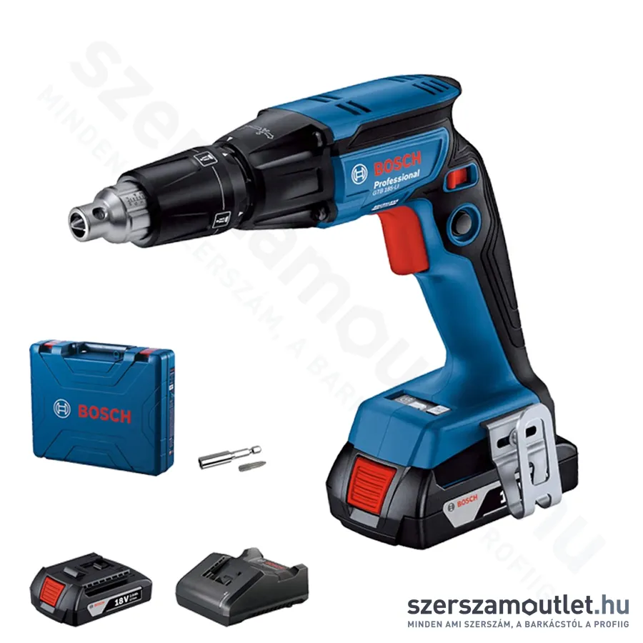 BOSCH GTB 185-LI Akkus szárazépítési csavarbehajtó kofferben (18V/2x2.0Ah)