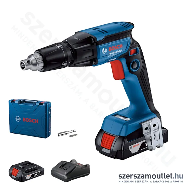 BOSCH GTB 185-LI Akkus szárazépítési csavarbehajtó kofferben (18V/2x2.0Ah)