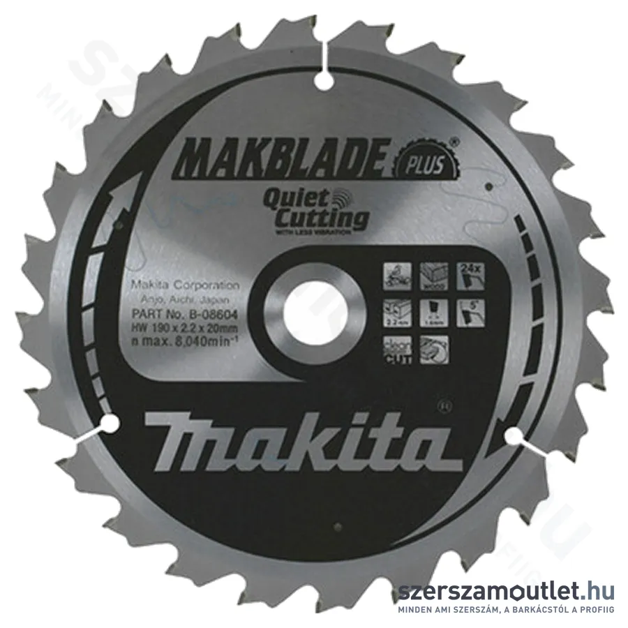 MAKITA MAKBLADE PLUS Körfűrésztárcsa 200/30mm Z60 (B-08822)