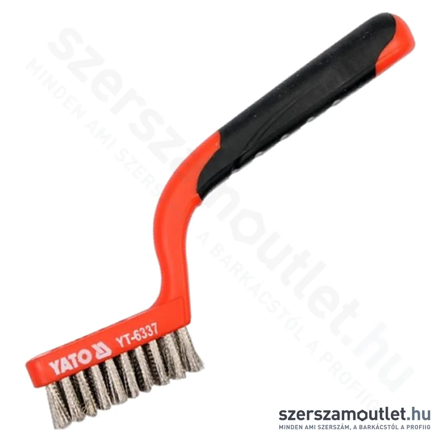 YATO INOX Drótkefe 3 soros acél sörtével 180mm (YT-6337)