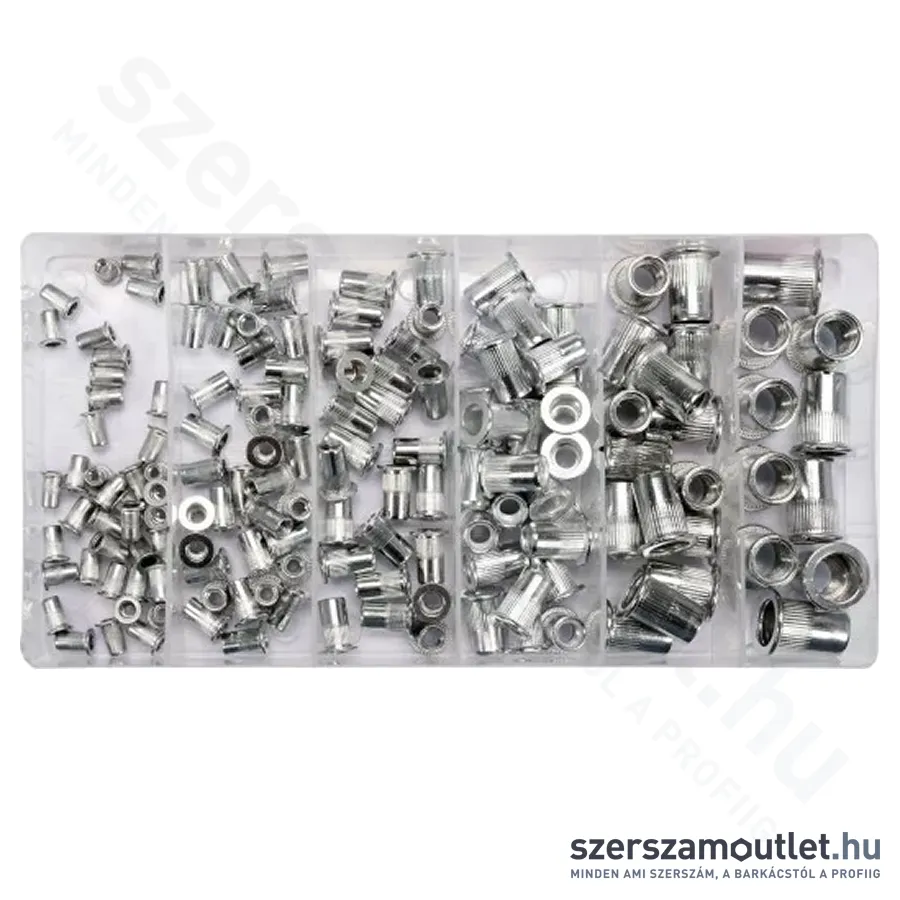YATO Alumínium szegecsanya készlet 150db-os (YT-36460)