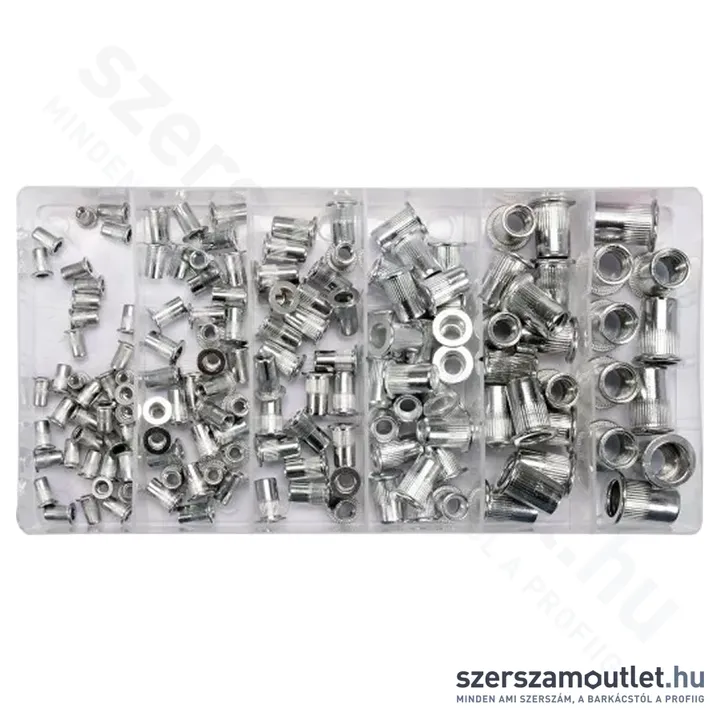 YATO Alumínium szegecsanya készlet 150db-os (YT-36460)