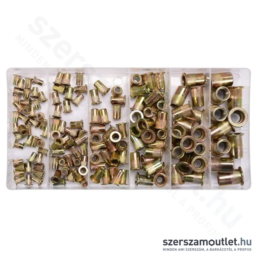 YATO Acél szegecsanya készlet 150db (YT-36481)