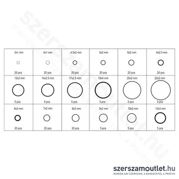YATO O-gyűrű készlet 225db-os (YT-06877)