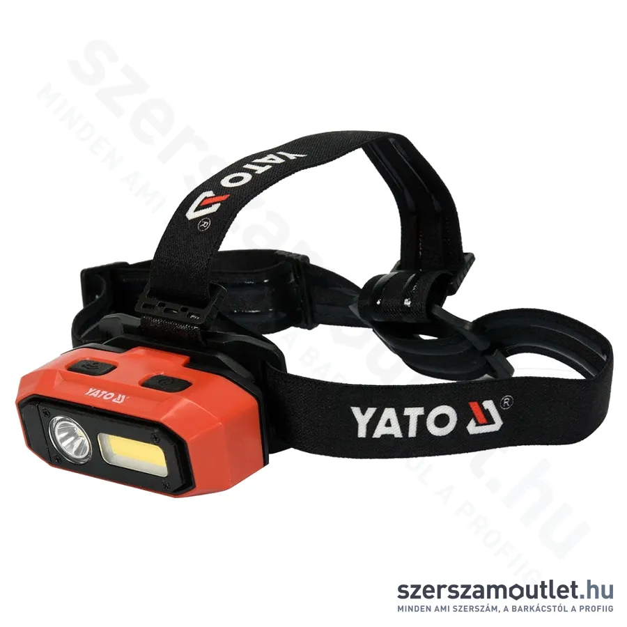YATO Akkus LED fejlámpa 800lm, Li-ion, mozgásérzékelős (YT-08594)