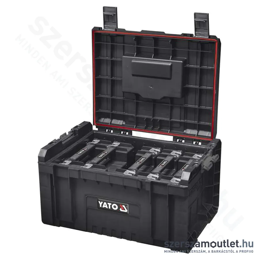 YATO Toolbox Szerszámosláda moduláris + 5db rendszerező 240x450x320mm (YT-09163)
