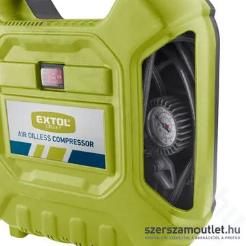 EXTOL EXTOL olajmentes légkompresszor, 1100W, 8 bar, beszívott levegő: 180l/min
