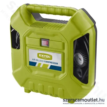 EXTOL EXTOL olajmentes légkompresszor, 1100W, 8 bar, beszívott levegő: 180l/min