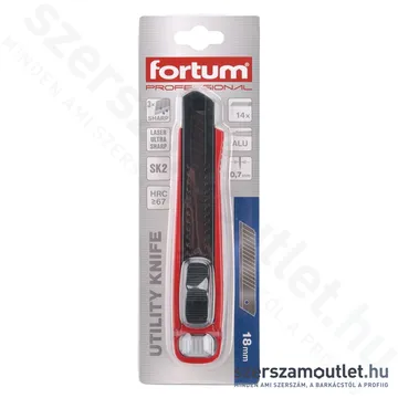 FORTUM Tapétavágó kés csavaros rögzítéssel 18mm