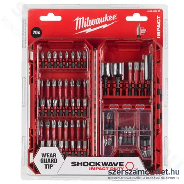 MILWAUKEE SHOCKWAVE™ IMPACT DUTY bitkészlet 70 részes (4932492007)