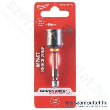 MILWAUKEE SHOCKWAVE™ Bitbefogású mágneses dugókulcs HEX13x65mm (4932492443)