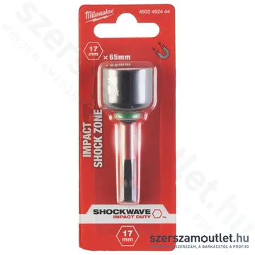 MILWAUKEE SHOCKWAVE™ Bitbefogású mágneses dugókulcs HEX17x65mm (4932492444)