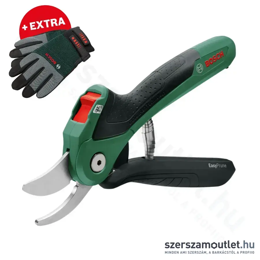 BOSCH EASYPRUNE Akkus metszőolló (3,6V) (06008B2102) + AJÁNDÉK KESZTYŰ (F016800314)