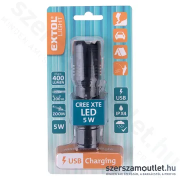 EXTOL LED zseblámpa 400lm