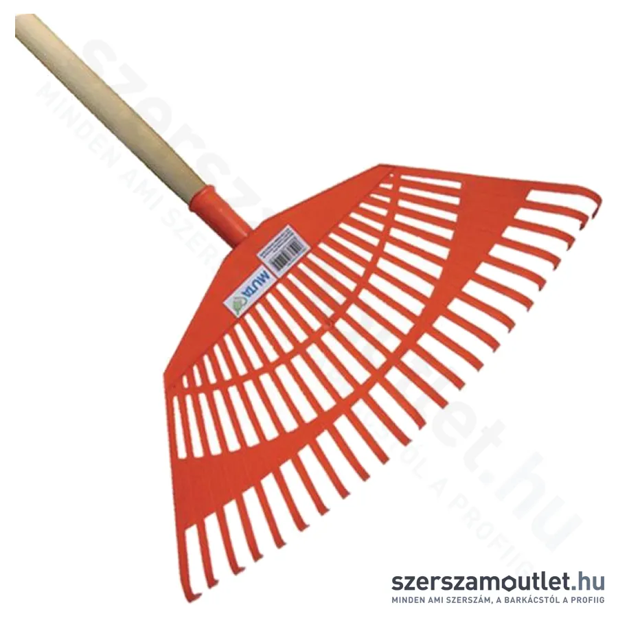 MUTA Nyelezett lombseprű, műanyag, kicsi 55cm 1,1kg (14022)