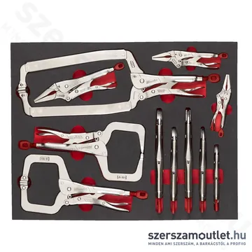MILWAUKEE TORQUE LOCK Állítható önzáró fogó készlet habbetétben 11 részes (4932493251)