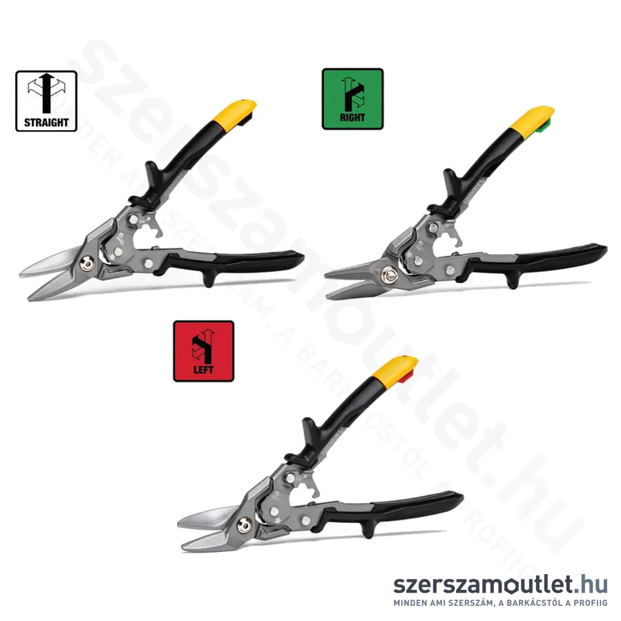 TOUGHBUILT Lemezvágó olló készlet 3db-os (TB-H4S3-60)
