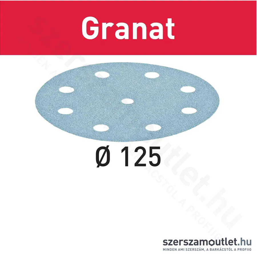 FESTOOL csiszolópapír STF D125/8 P800 GR (1db)
