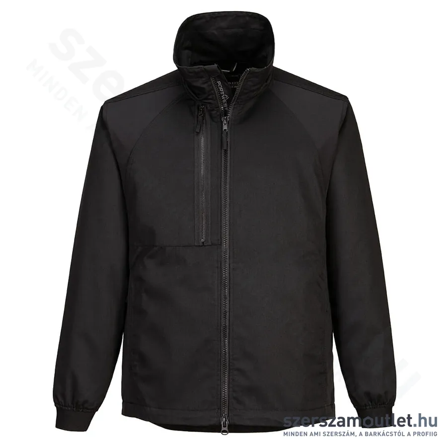PORTWEST CD885 WX2 Stretch Work kabát [Fekete] (CD885BKR)