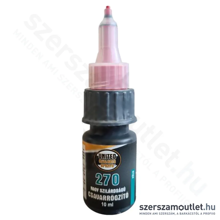 UNITED SEALANTS 270 Erős csavarrögzítő ragasztó 10ml (Zöld) (US3141)