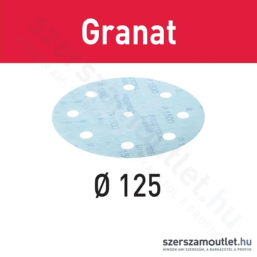 FESTOOL csiszolópapír STF D125/8 P1200 GR