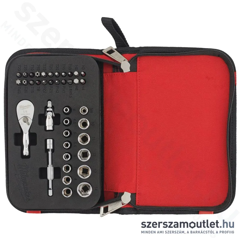 MILWAUKEE Bit és dugókulcs készlet 39 részes 1/4