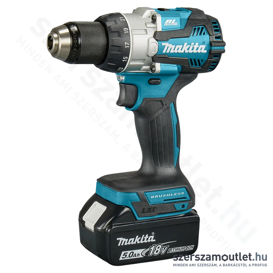 MAKITA DHP489RTJ Szénkefementes akkus ütvefúró-csavarbehajtó MakPac kofferben (2x18V/5,0Ah)