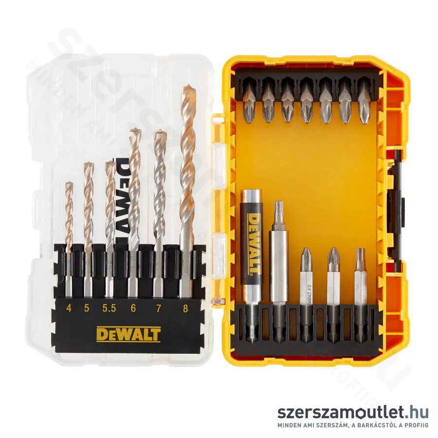 DEWALT EXTREME Fúrószár- és bitkészlet (19 részes) (DT70712-QZ)