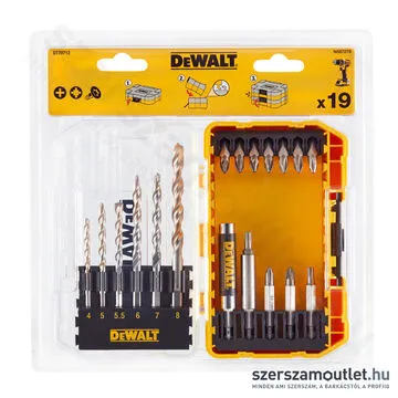 DEWALT EXTREME Fúrószár- és bitkészlet (19 részes) (DT70712-QZ)
