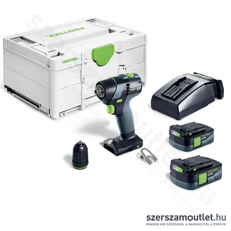 FESTOOL TXS 12 2,5-Plus Akkus fúró-csavarbehajtó