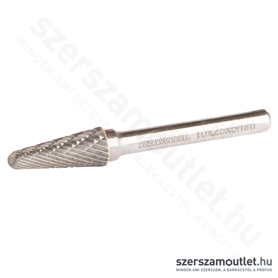 MAKITA Kerek kúpos hengeres csiszolófej kereszt fogazással 10x25x6mm (B-52819)