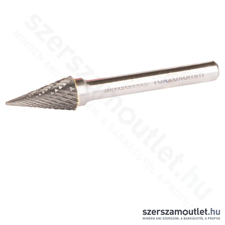 MAKITA Hegyes kúpos hengeres csiszolófej keresztfogazással 10x20x6mm (B-52847)